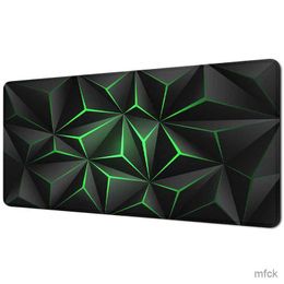 Mouse Pads Wrist Rests Geometric Mousepad Large Mouse Pad Computer Desk Mat Overlock Rubber Pc Keyboard Accessories Mouse Mat Laptop Keyboard Pads