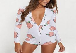 Leopard Sexy Onesies Pyjamas Women Nightwear Adults Long Sleeve Short pizama damska Lingerie Plus Size Sleepwear Summer Pyjamas3290966