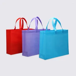 Gift Wrap Custom Handled Non-Woven Bags Non Woven Packaging Bag For Clothes/Gifts Favor Treat Log Personalized Logo