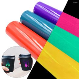 Window Stickers 30 25cm Color Changing Water-poof High Adhesive Sensitive For Craft Cutters Cricut Decals Coffee Cup Decor DIY