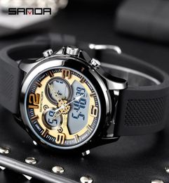 SANDA Mens Watches Top Men Sports Watches Casual Wrist Multifunction HighEnd watch naviforce sport tools6508916