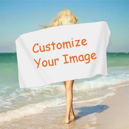 Custom 3D Bath Beach Towel Polyester Square Funny Picture Customization Microfiber Outdoor Living Room Home Decor Swimming Gifts 240415