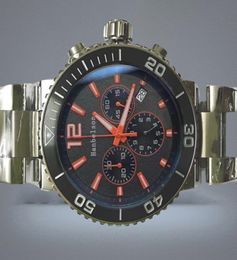 Luxusuhr Mens Watches Montre de luxe VK Quartz movement stainless steel Grey dial Metal strap relojes lujo para hombre Chronograph1324325