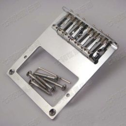 Pegs Chrome Guitar 6 Saddle Bridge for Electric guitar (Double coil pickup Mounting hole Bridge) TTQQSXGD6T