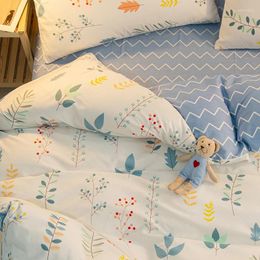 Bedding Sets Creative Cotton Set Colourful Fluffy Modern Design Cute Bedroom Girls Juegos De Cama Four-piece Suit BD50CJ