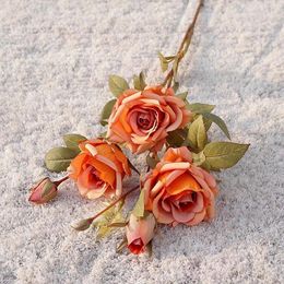 Decorative Flowers Roses With Stems For DIY Wedding Bouquets Centerpieces Floral Long Stem Artificial Flower Foam
