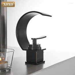 Bathroom Sink Faucets XOXO Basin Faucet Cold And Water Single Handle Waterfall Mixer Tap Deck Mount Torneira 21025