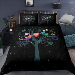 Bedding Sets Love Bird Tree Set Bedroom Decor Duvet Covers Comforter Cover 2/3 Pieces Bedspread With Pillowcases No
