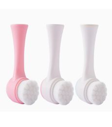 Silicone Face Scrub Clean Facial Cleanser Brushes two side Skin Care Washing Brush Massager Pore Cleaner Wash Makeup1689967