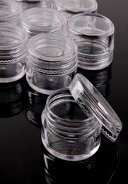 100pc 235g Sample Clear Cream Jar Mini Cosmetic Bottles Containers Transparent Pot For Nail Arts Small Clear Can Tin For5728999