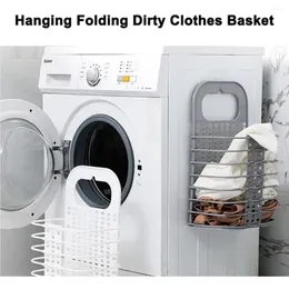 Laundry Bags Wall Hanging Dirty Clothes Storage Basket Multifunctional Portable Foldable For Toys Dolls