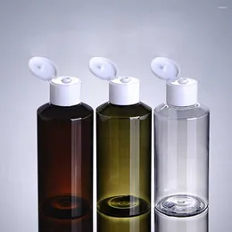 Storage Bottles Fashion 150ml Plastic Toner Bottle With Screw Cap Refillable Pet For Oil