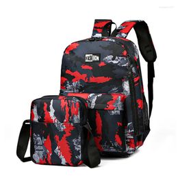 School Bags 3pcs/set High For Women 2024 Boys One Shoulder Bag Male Backpacks Big Student Travel Men Backpack Mochila