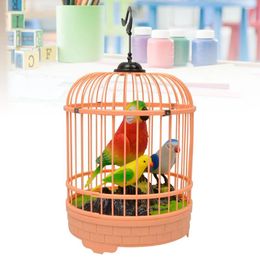 Other Bird Supplies Toys Chirping Cage Inductive Voice Control Small Parrot Kids Birdcage Child