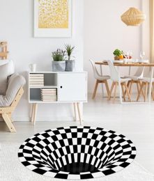 Carpets Round Rug Door Mat Fantasy Floor Nonslip Small Bedroom Decor Visual Carpet For Household Accessories6356593