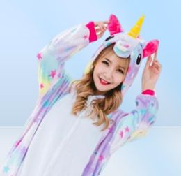 Star Unicorn Costume Women039s Onesies Pyjamas Kigurumi Jumpsuit Hoodies Adults Halloween Costumes2559540