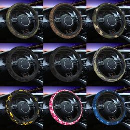 Steering Wheel Covers 38cm Flecktarn Camo Cover Camouflage Auto Protector Fit For Car Universal 15 Inch