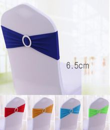 Elastic Organza Chair Covers Sashes Band Wedding Bow Tie Backs Props Bowknot Spandex Chairs Sash Buckles Cover Back Hostel Trim Pi8405736