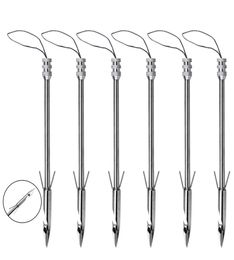 Outdoor Sport Archery Bowfishing Slings Shooting Harpoon Arrows Stainless Steel Catch Tips Hunting Bolt Silver Arrows7995755
