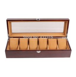 6 Grids High Grade Wooden Sell Display watch box Jewellery Box China Packaging Factory Supply May Customize8725225