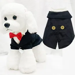 Dog Apparel Pet Wedding Clothes Party Dresses Gentlemen Suits Clothing Autumn Winter