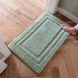 Bath Mats Bathroom Door Absorbent Floor Mat Bedroom Living Room Kitchen Carpet Household Foot Entry Non-slip Plush Pad