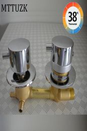 234 Ways Outlet Brass Mixing Valve Diverter Thermostatic Shower Faucets Temperature Mixer Control Bathroom Sets8158443