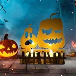 Candle Holders Pumpkin Holder Metal Crafts Lantern Portable And Lightweight Decoration Ornament Halloween Table Deco Iron Pumpki