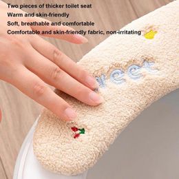 Toilet Seat Covers Winter Cushion Warm Mat With Handle Portable Cover Pad Accessories For All Ages