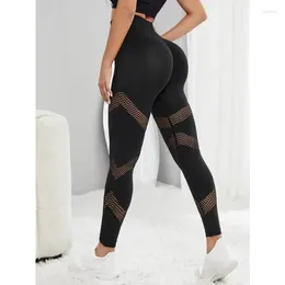 Women's Leggings Sexy Hollow Out Women Seamless Yoga High Waist Fitness Hip Liftting Gym Trainning Running Fashion Tights