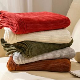 Blankets Nordic Knitted Blanket Bed Thread Office Nap Aeroplane Sofa Throw Soft Towel Plaid Tapestry Cover