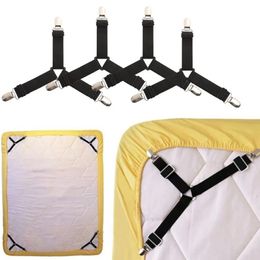 4pcs/set elastik yatak tabakası tutkunlar kemer bağlantı elemanı yatak tabakası klipsler yatak örtü kapakları yorgan tutucu tekstiller organize gadget'lar