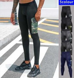 Men Compression Tight Leggings Running Sports Tights Men Gym Fitness Pants Quick dry Trousers Workout Training pant With Pocket5430305