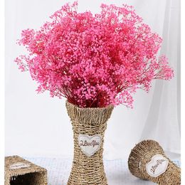 Decorative Flowers 100gBaby's Breath Dried Gypsophila Arrangement Artificial Wedding Decoration Fleurs Valentine Gift Ideas Wish Sh