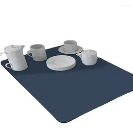 Table Mats Top Drainage Mat Kitchen Bar Cup Bowl Plate Drying Tea Diatomaceous Earth Absorbent Thermal Insulation