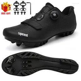 Cycling Shoes 2024 Mtb Speed Sneakers Men's Flat Boots Mountain Bike