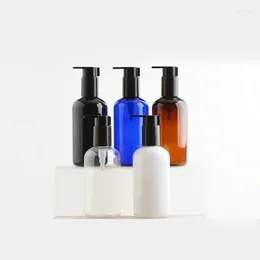 Storage Bottles 250ml Empty Plastic Lotion Pump White Cosmetic Container For Liquid Soap Dispenser Shampoo Shower Gel Facial Cleanser