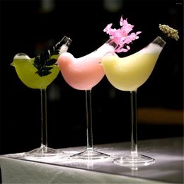 Wine Glasses Creative Bird Design Glass Smoked Cocktail Goblet Bar Disco Nightclub Party DIY Decoration