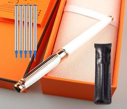 Gel Pens Luxury Metal Signature Pen Orb Advertising Office Supplies Stationery Whole 5PCS Refill Bag9899245