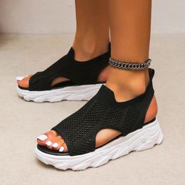 Dress Shoes 2024 Summer Waterproof Sandals Women Breathable Large Size Sneakers Casual Platform Open Toe Fashion Sandalias