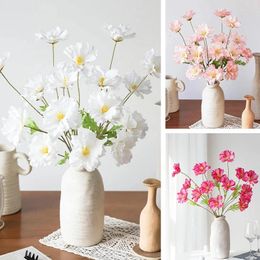 Decorative Flowers Artificial Orchid Long Branch Silk For Wedding Floral Arrangements Home Vase Outdoor Garden DIY Decor