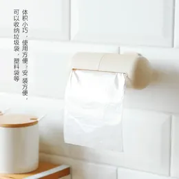 Storage Bottles Wall-mounted Garbage Bag Organizer Box Kitchen Plastic Extractor Mini Small