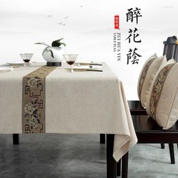 Table Cloth Cotton Linen Tablecloth Rectangular Cover For Living Room Waterproof Anti Scald Wear-resistant And Durable Model