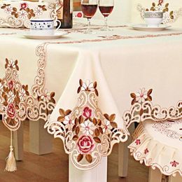 Table Cloth Tea Flag European Manufact Decoration Embroidered Home Art