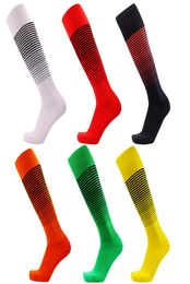 Soccer Socks Professional Club Football Socks Knee High Training Long Stocking towel bottom outdoor Sports stripe Socks Adult3469043