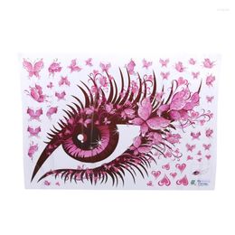 Wall Stickers 45 60 Cm Pink Butterfly Eye Beautiful Children's Room Decal Home Decoration