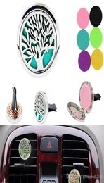 Car Charger Aromatherapy Essential Oil Diffusers Clip With Felt Pads Perfume Locket Box Clip Randomly 20 Design Box Pack TO8692968385