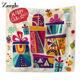 Tapestries Zeegle Christmas Decor Tapestry Curtain 150 200cm Cover Beach Towel Throw Blanket Picnic Yoga Mat Textiles