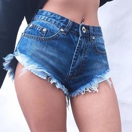 Women's Jeans Rugged Denim Pants For Women With Spicy Edges Thin Straight Shorts Summer High Waisted And Slim Wide Leg A-line