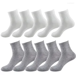 Women Socks 10pair Black White Grey Breathable Ankle Solid Colour Short Comfortable High Quality Cotton Low Cut